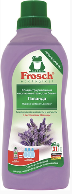 Frosch Концентрированный ополаскиватель для белья (лаванда), 0,75 л