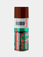 Грунт-эмаль по ржавчине матовая высокопрочная в баллончике KUDO RAL 8017