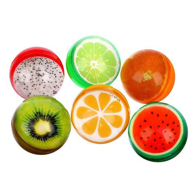Мяч каучук "Фрукты" 4,5 см, микс 3909276