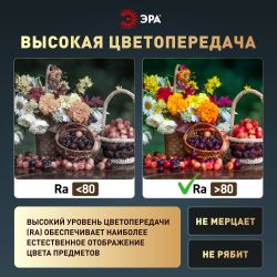 Светильник потолочный светодиодный ЭРА Классик без ДУ SPB-6 Slim Base BK 45W-5K 5000К