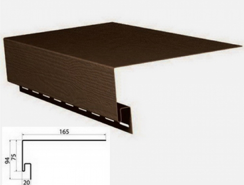 Виниловый Grand Line Планка около оконная 3,05м коричневый