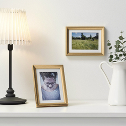 IKEA SILVERHÖJDEN  (ИКЕА СИЛВЕРХÖЙДЕН)  -  Рамка, золотой цвет, 13x18 см