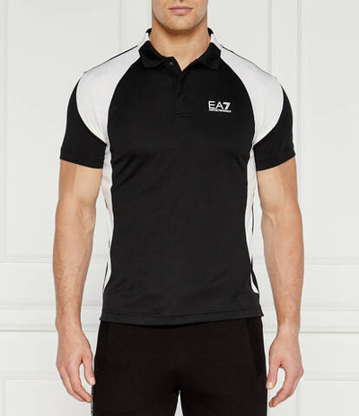 Поло EA7 - черный(6DPF06 PJPCZ)