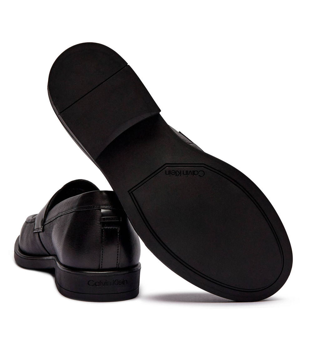 Кожаные мокасины Calvin Klein - черный(HM0HM01566)