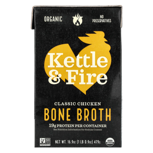 Kettle & Fire, Bone Broth, классический куриный бульон, 479 г (16,9 унции)