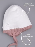 Шапка зимняя с ушками на завязках