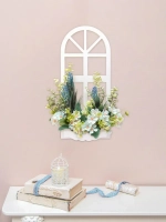 Панно на стену для интерьера "Окно с цветами"