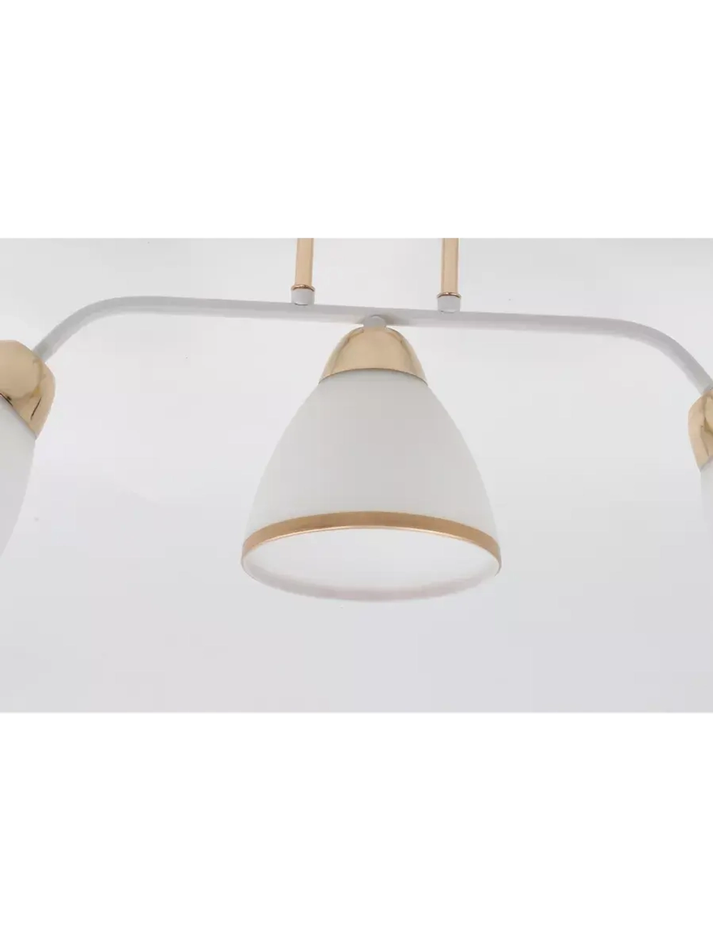 Люстра потолочная E27*3*60W белый, золото