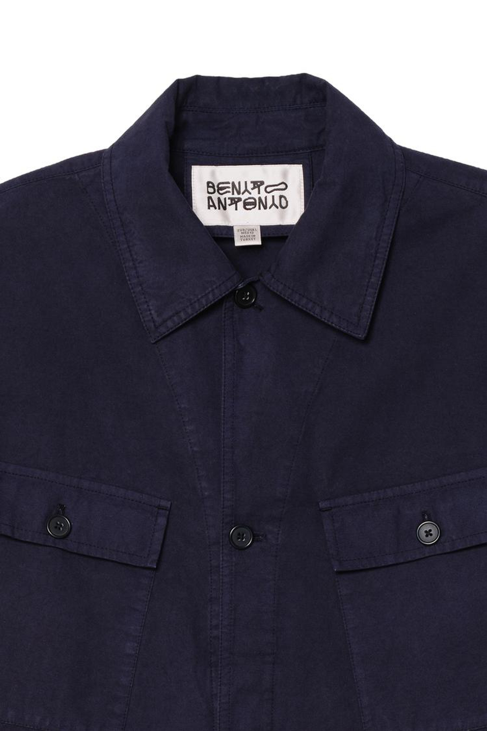 ZARA X BENITO ANTONIO ТОНКАЯ КУРТКА НА ПУГОВИЦАХ, СИНИЙ