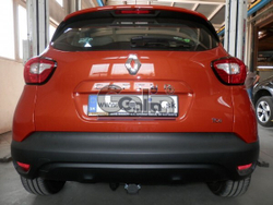 Фаркоп оцинкованный Galia R091A для Renault Captur 2013-(паспорт и сертификат в комплекте)(без электрики)