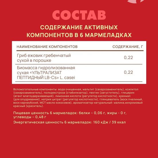 Мармелад Мемо Фокус со вкусом малины