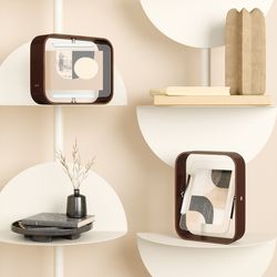 Фоторамка двусторонняя Bellwood, 16х22 см, состаренный орех