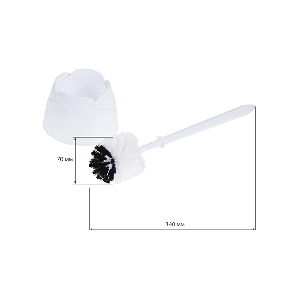 Набор туалетный OfficeClean, 34 x 7 см, пластик, белый