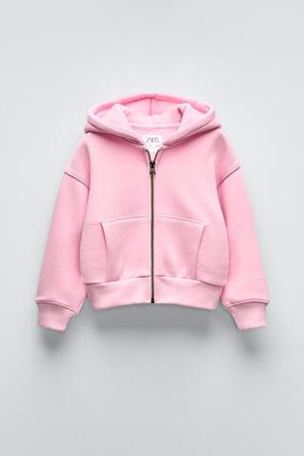 ZARA ХУДИ С МОЛНИЕЙ, РОЗОВЫЙ