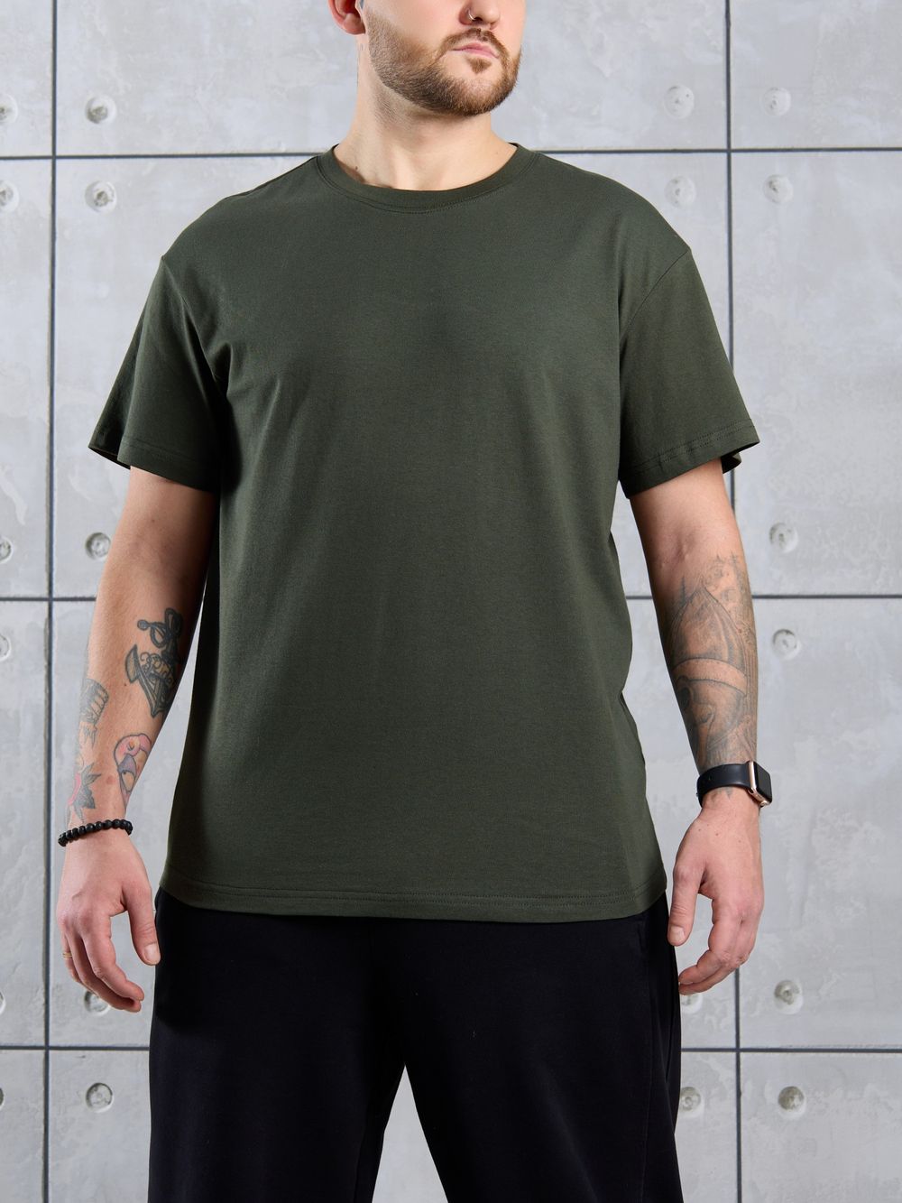 Фуфайка (футболка) мужская Джек-1 Виотекс ТЕМНО-ЗЕЛЕНЫЙ