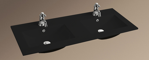 Раковина WeltWasser Deilbach 7506 1202 10000005570 двойная Черная матовая