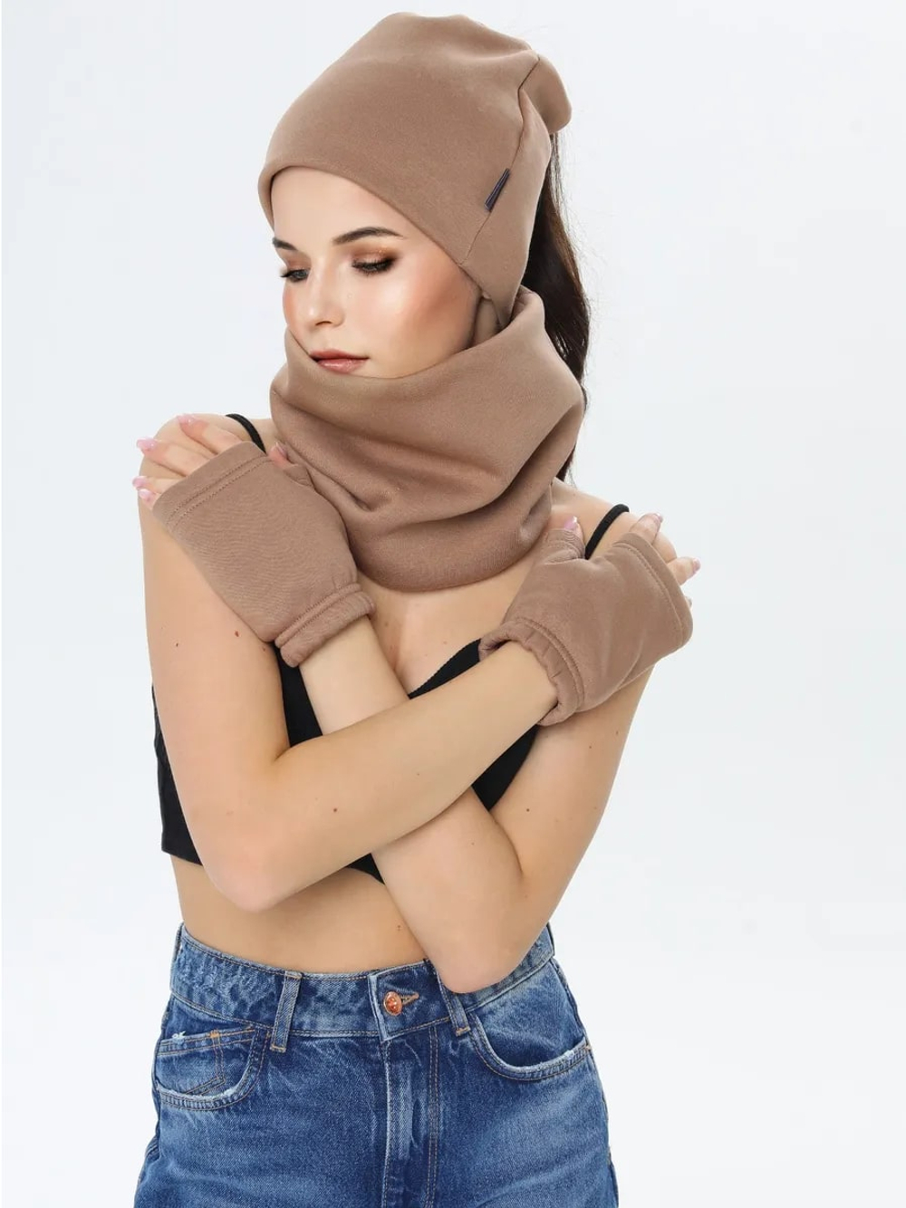 Снуд унисекс из футера с начесом