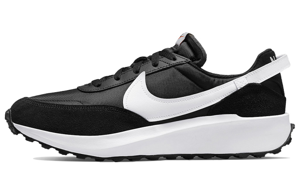 Nike Waffle debu Non-Slip Low-Lift Sneakers Men's Black and White