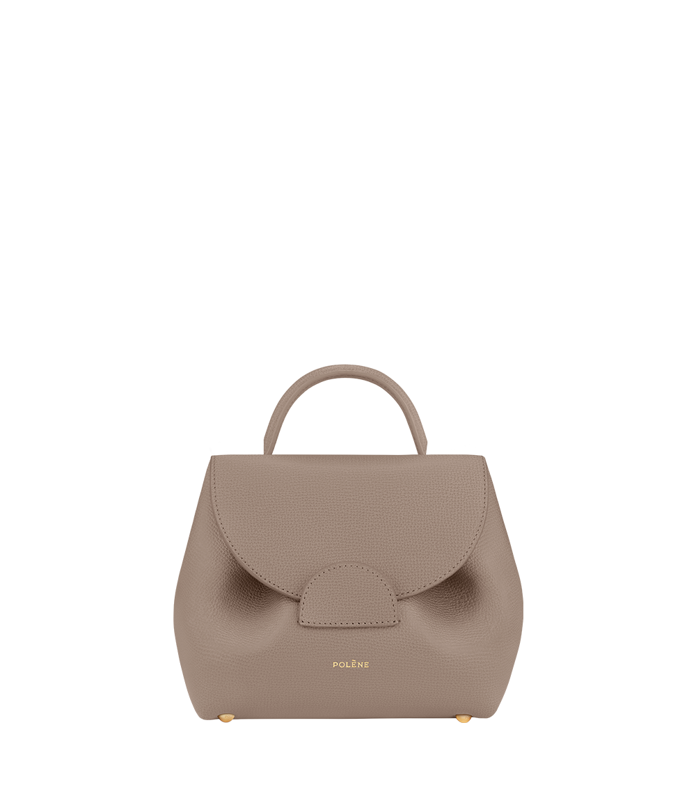 Сумка Polene Numéro Un Nano EDITION TEXTURED TAUPE