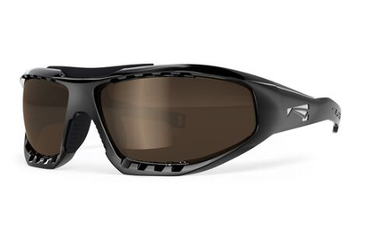 Спортивные очки LiP Surge Aero / Gloss Black - Black / PC Polarized / Levante Series Chroma Brown