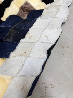 Меховой Коврик прикроватный накидка на кресло из овчины