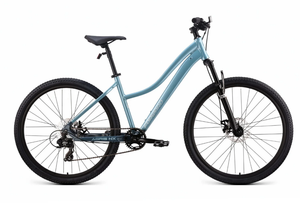 Велосипед 27,5" FORWARD AGRIS NX, рама 14.5" светлый серо голубой/серый 2026