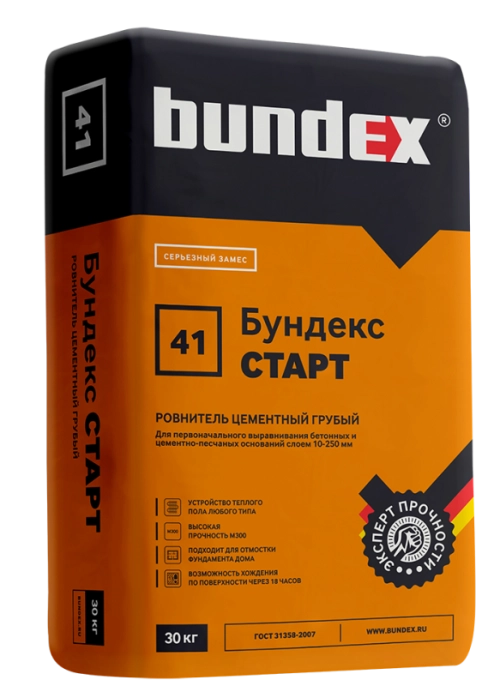 Стяжка высокопрочная "Бундекс Старт", 30 кг