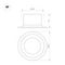 Встраиваемый светодиодный светильник Arlight MS-Drop-Built-R137-24W Warm3000 041463