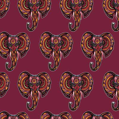 Слон детский узор