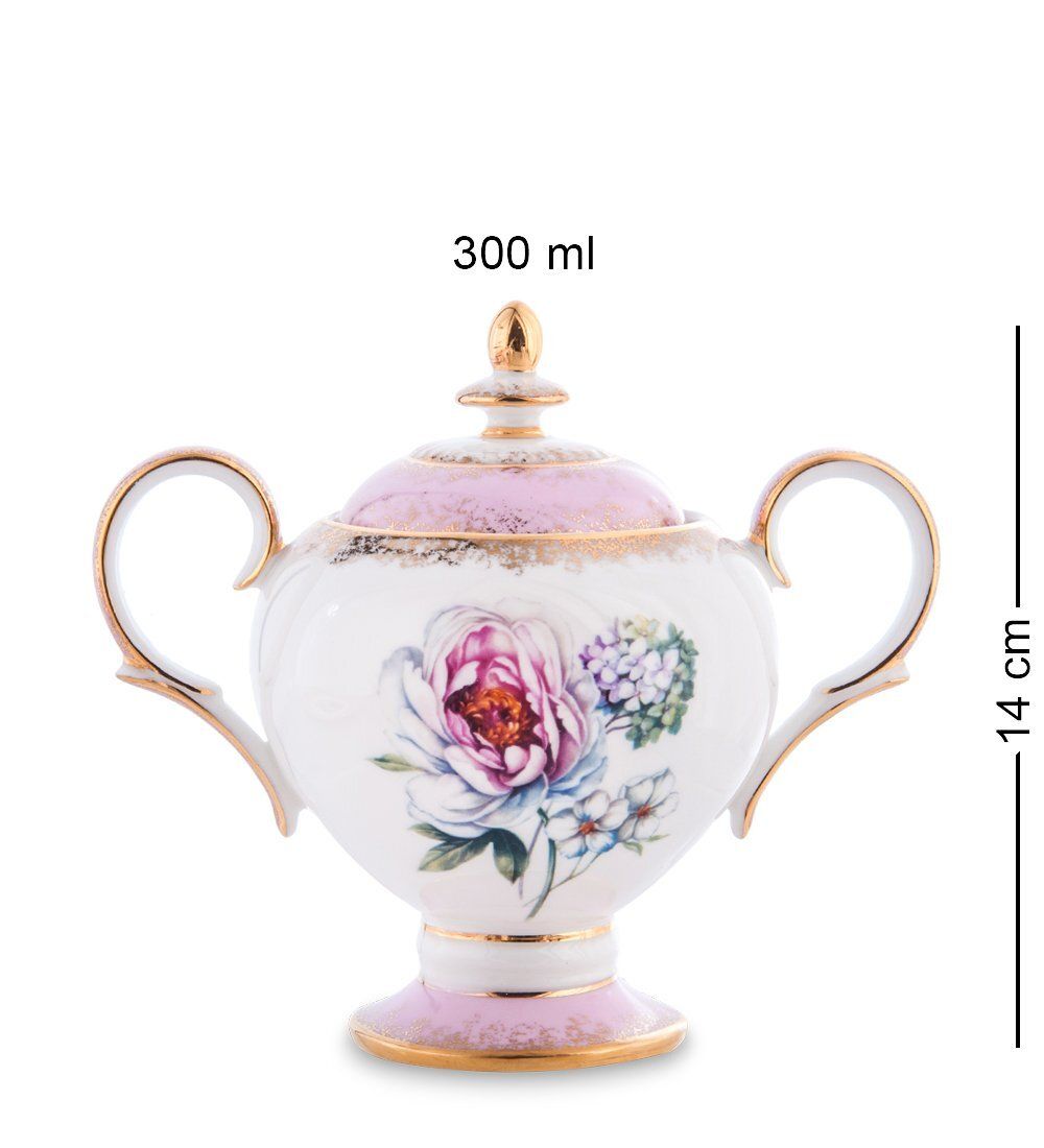 Pavone JK-125 Чайный сервиз 22 пр. на 6 перс. «Цветок Неаполя» (Fiore Napoli  )