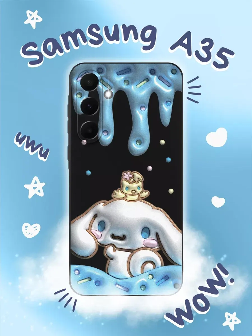 Чехол на Samsung A35 с принтом