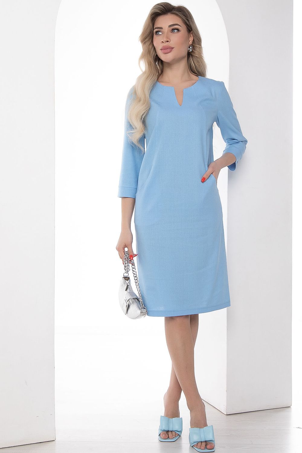 Платье "Лилиан" (голубое) П8952 LT Collection