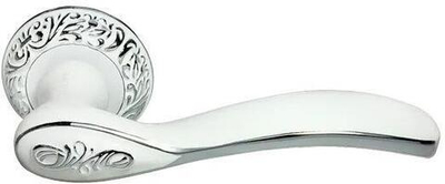 Ручка дверная "Catherine" MH-36 белая эмаль/хром