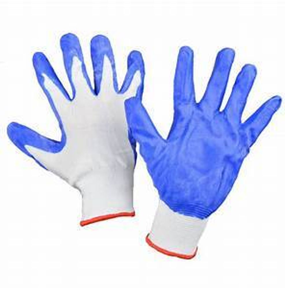 Перчатки нейлон с нитриловым покр. (полуоблив)