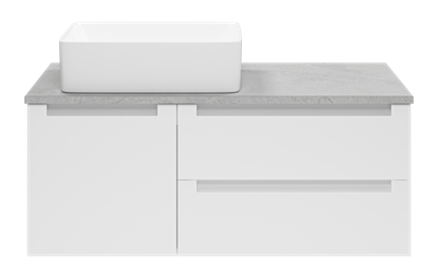 Тумба под раковину Brevita Cargo 100 подвесная (белая)