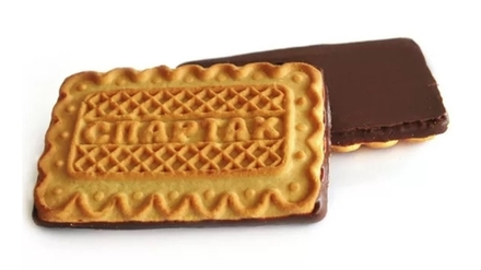 Печенье "Спартак" частично глазированное Спартак