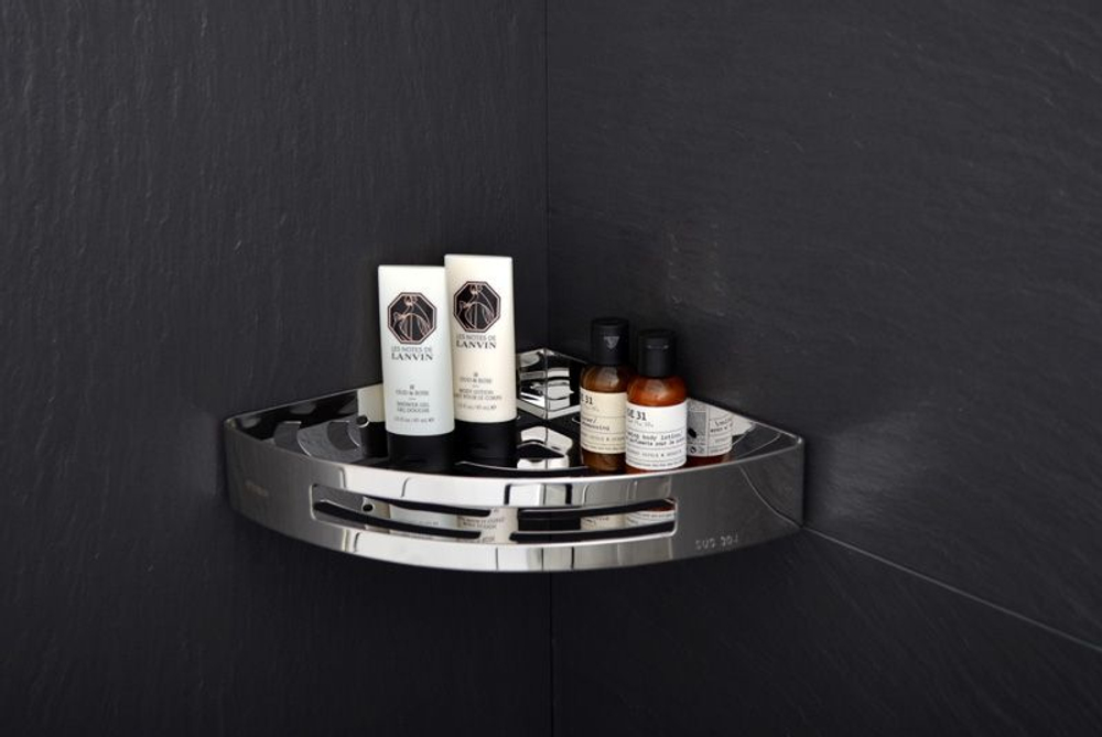 Полка угловая Fixsen Hotel одноэтажная, хром (FX-31003A)