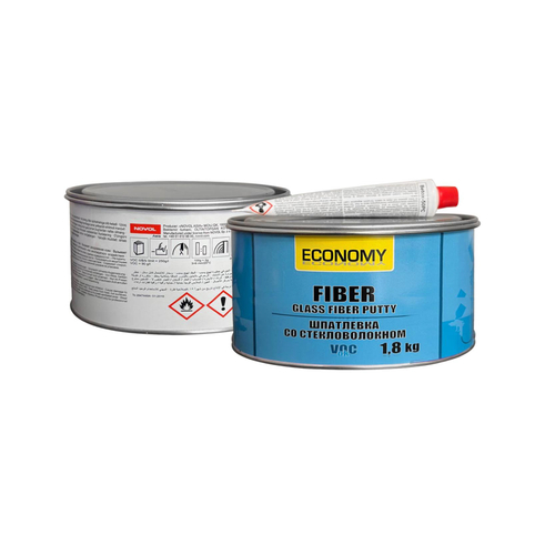 Шпатлёвка NOVOL Asia FIBER (со стекловолокном, цвет зеленый) 0,9 кг