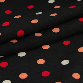 Ткань Штапель плот 90г/м2 100% вискоза шир. 145 см цв. 1 черный