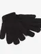 Перчатки женские Collorista однослойные, цв. чёрный, р-р 19 см
