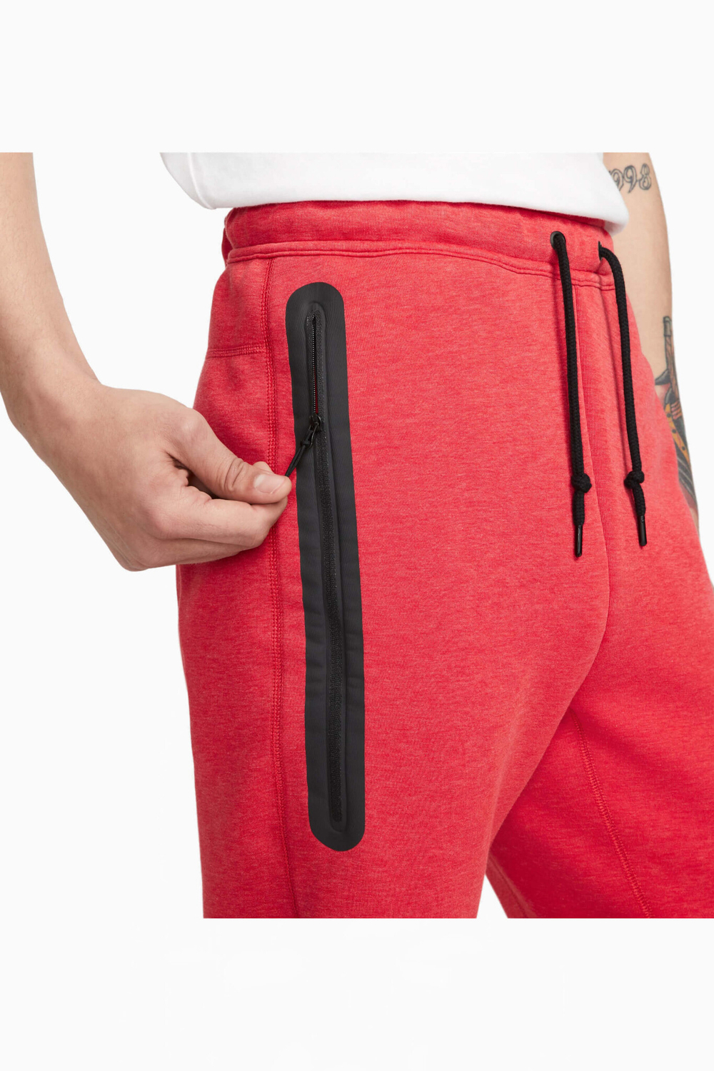 Nike sportswear tech fleece red deals