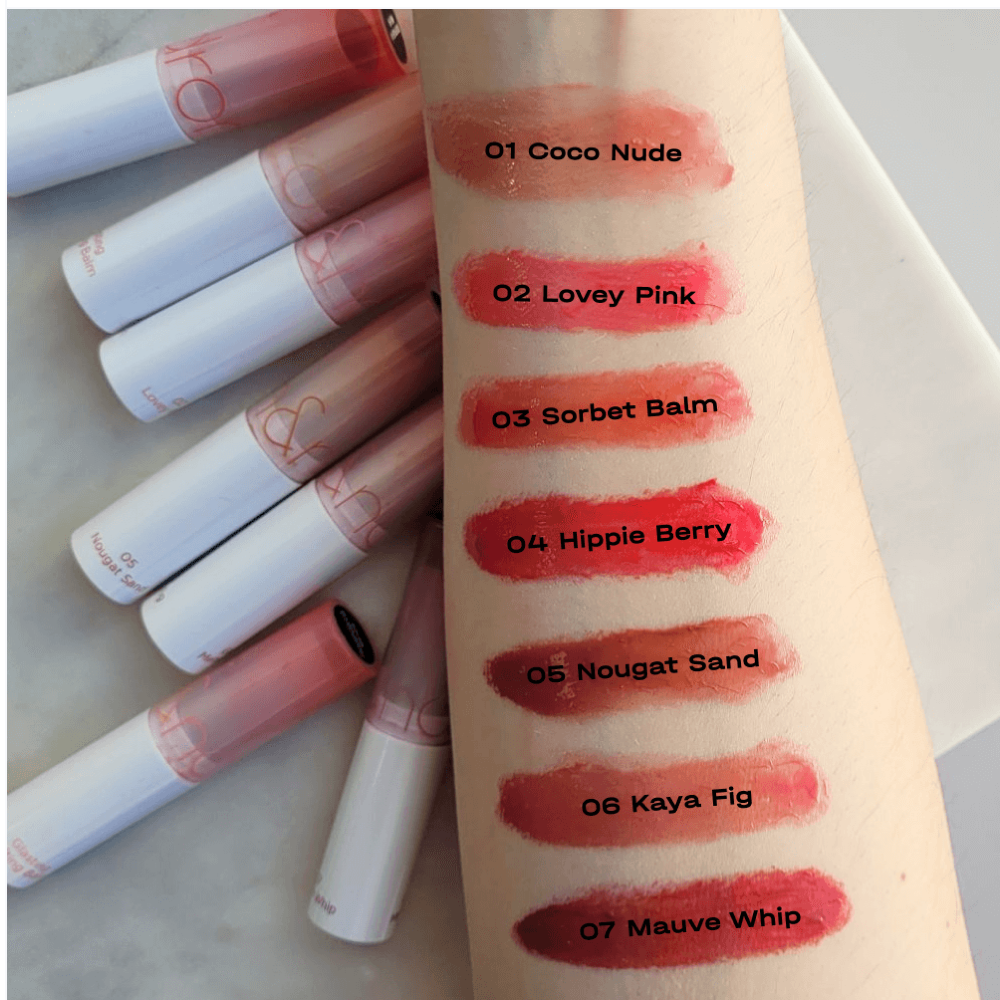 Тающий оттеночный бальзам для губ rom&nd Glasting Melting Balm 02 Lovey Pink