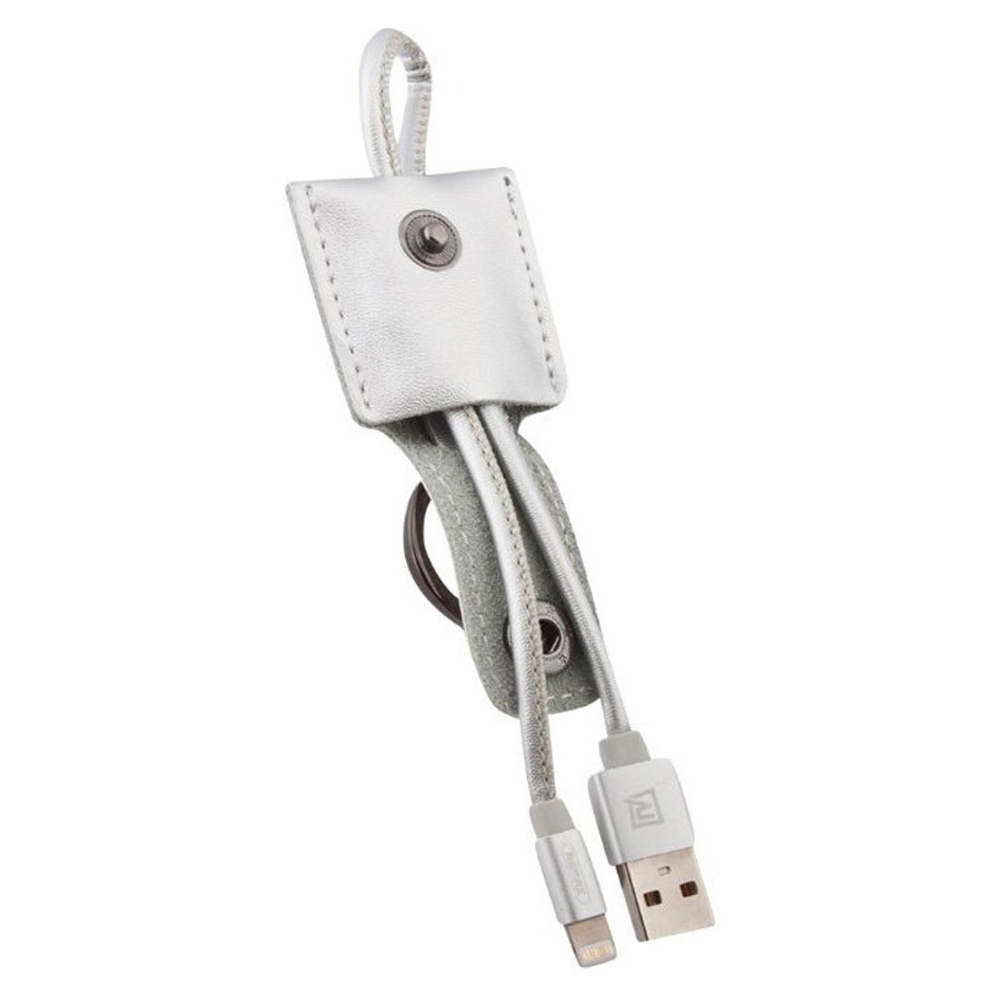 Кабель USB - Lightning (для iPhone) Remax RC-079i (брелок выдвижной, 300 мм) Серебро