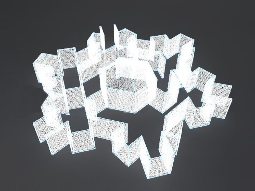 Светодиодная конструкция "Снежный Лабиринт"