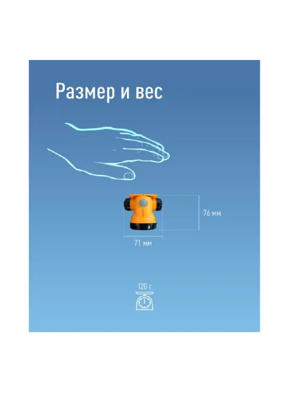 Фонарь налобный аккумуляторный Космос H3WLi-On 3W LED
