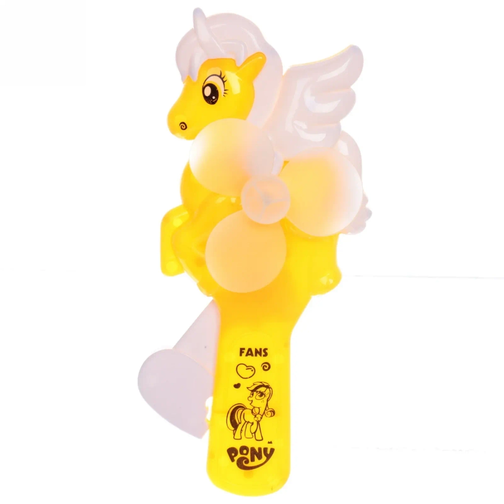 Вентилятор «Милый пони» 8,5*20,5 см, микс