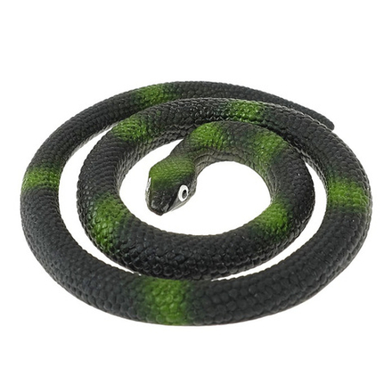 Змея резиновая Гадюка черная 70 см #3139659