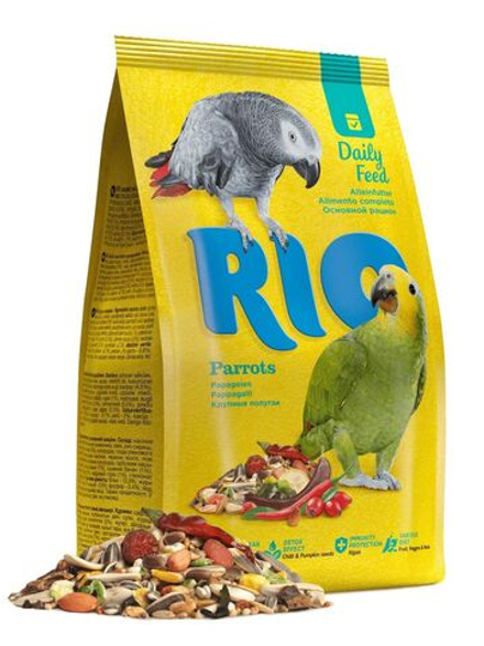 Сухой корм RIO для крупных попугаев, основной рацион, 1 кг
