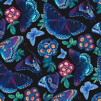 Загадочные бабочки в цветах. Mystic Butterfly.