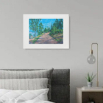 Картина маслом авторская в паспарту 30х40 см на стену для интерьера "Полуденный зной"